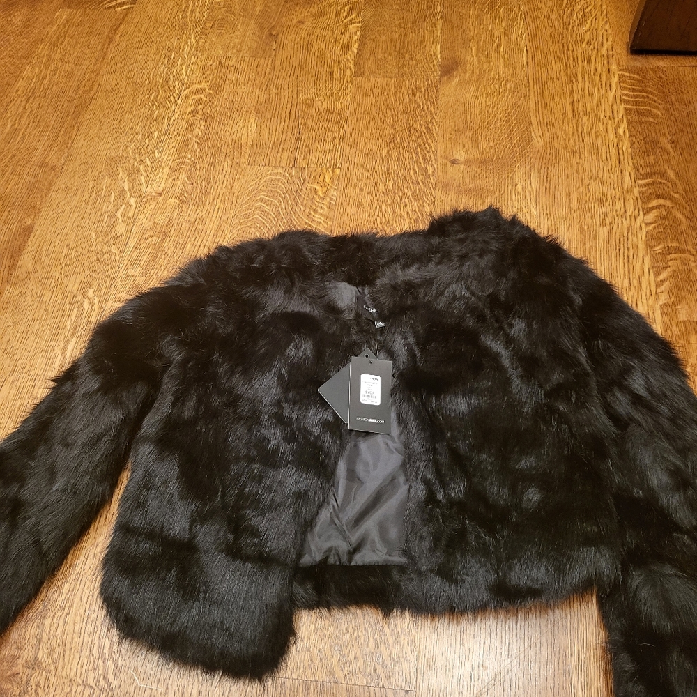 Fashion nova black size small jacket brand new